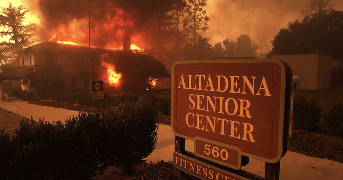 AltaDena Senior Center fire1