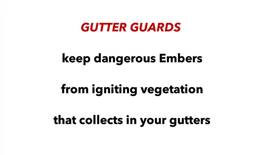 Gutter guwards text