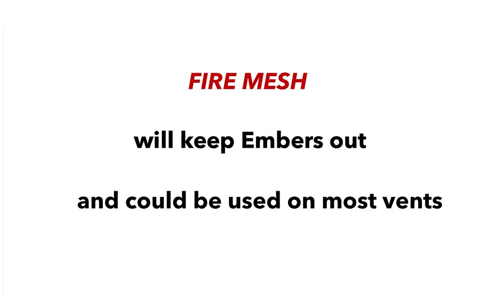 firemesh keep embers out